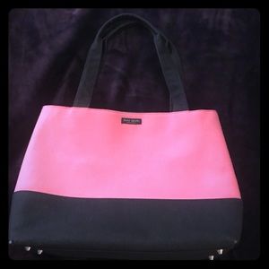 Pink and black Kate Spade purse